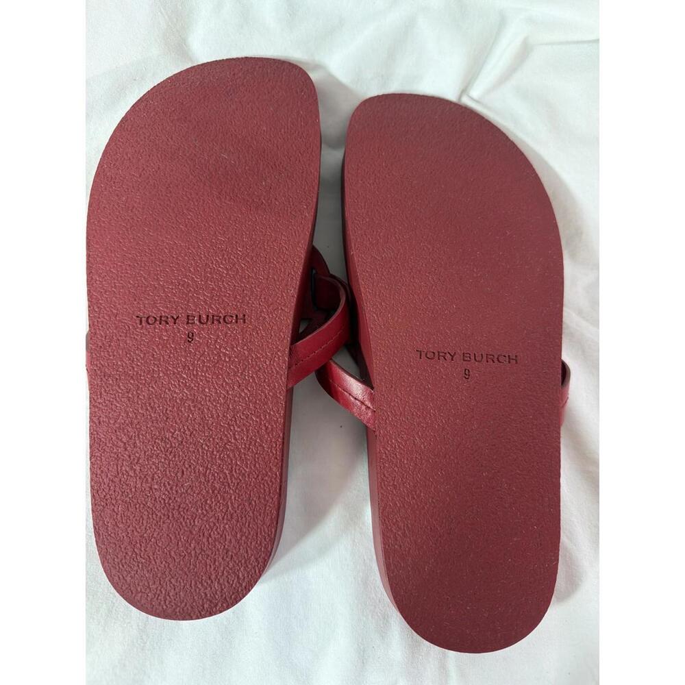 Tory Burch Miller Cloud Leather Sandal Tory Red - Picture 3 of 8